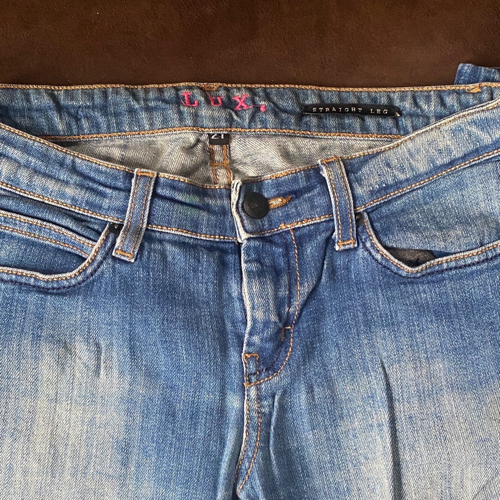Lux Women's Denim Straight Leg Jeans